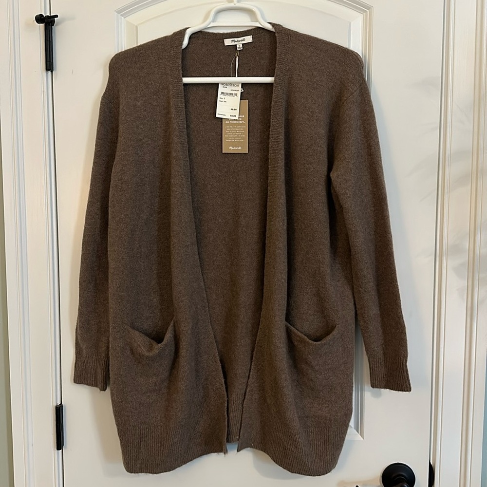 Madewell Perfect Cardigan in Heather Root